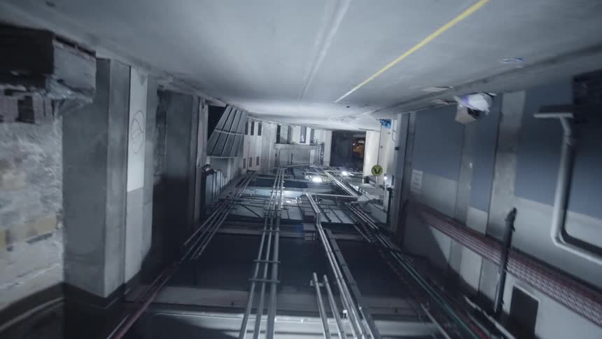 A view of a tunnel