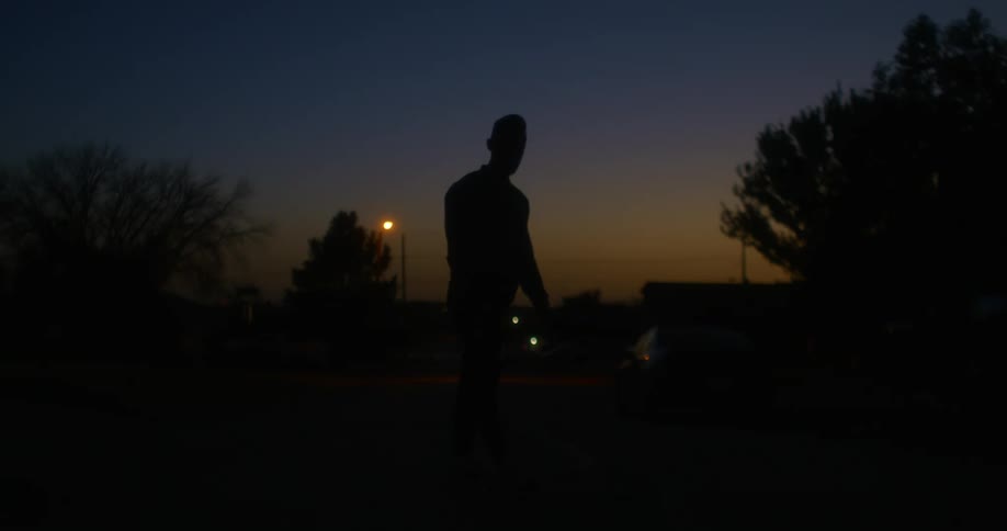 A man stretches and goes for a run
