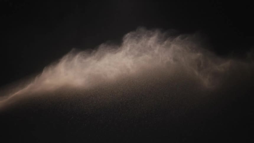 Dirt is moving through the dark