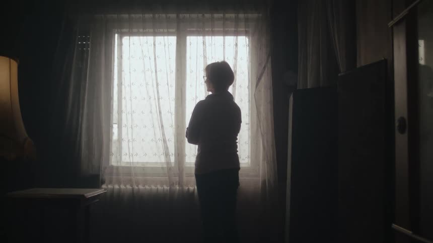 A woman standing in a room