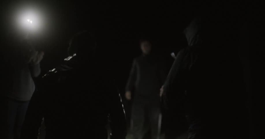 People meet up at night