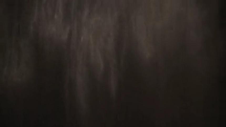 Dust falls in the dark area