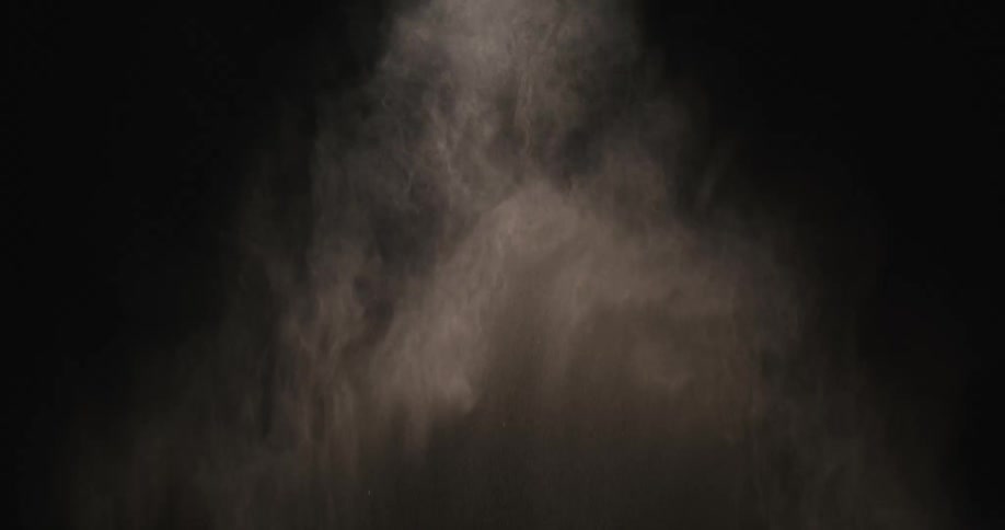 Dust blowing in the night sky