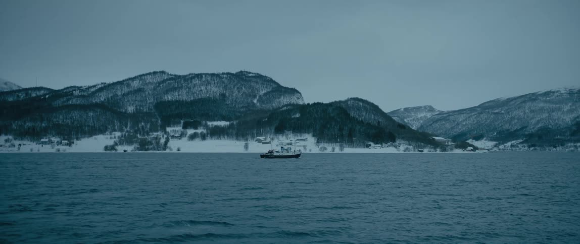 A view of a boat on a lake