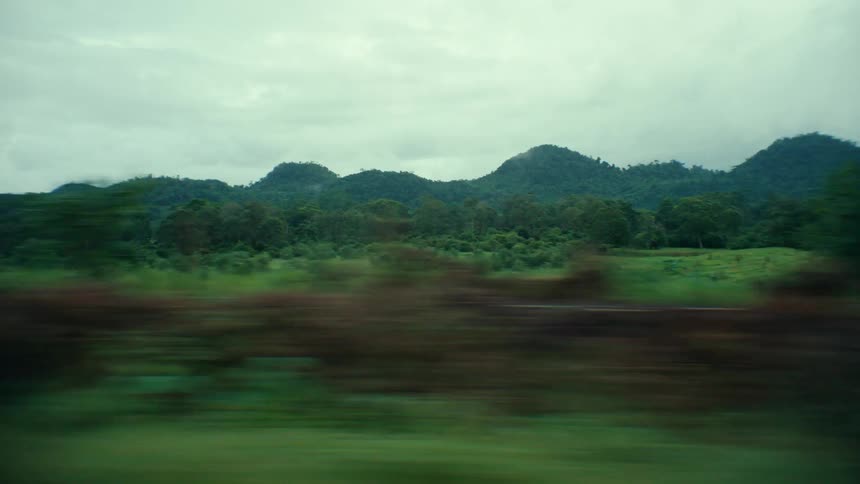 A small rural house in a hilly area