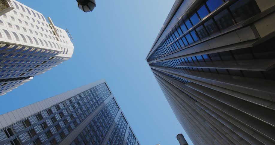 A view of buildings outdoors in a city