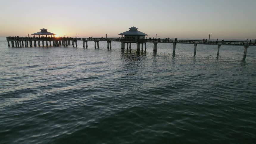 Aerial of Fort Myers Beach Pier