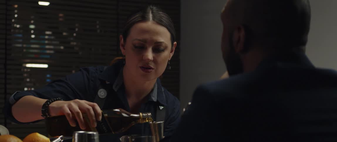 Man and woman are drinking alcoholic beverages
