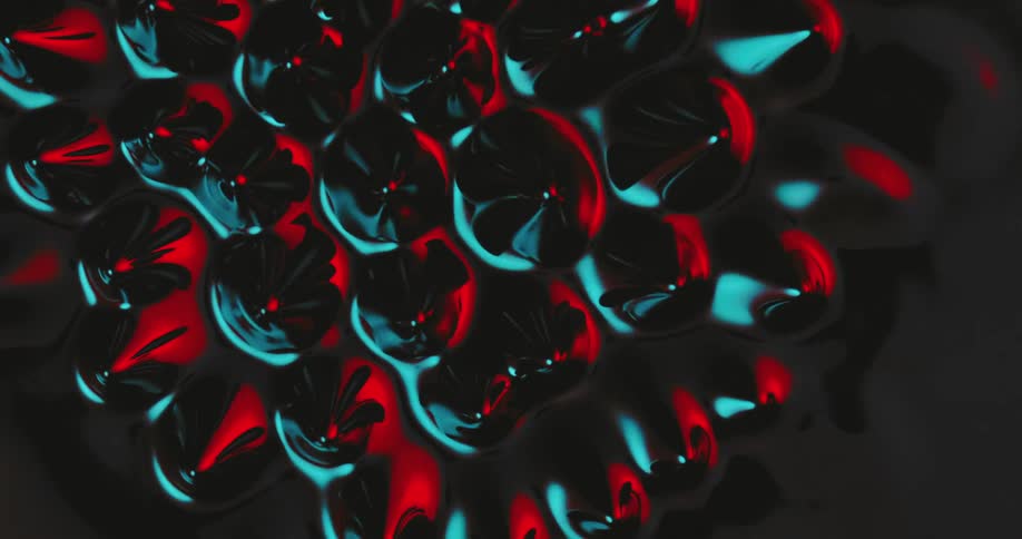 Rippling shiny black liquid