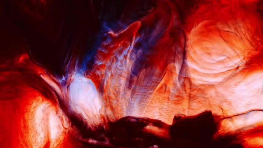 A view of colorful liquid flowing