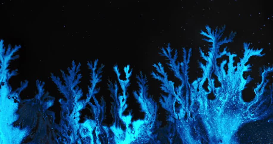 Abstract graphics on a screensaver