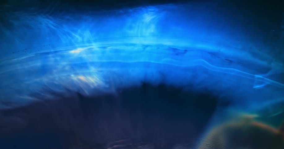 Rippling and flowing blue liquid