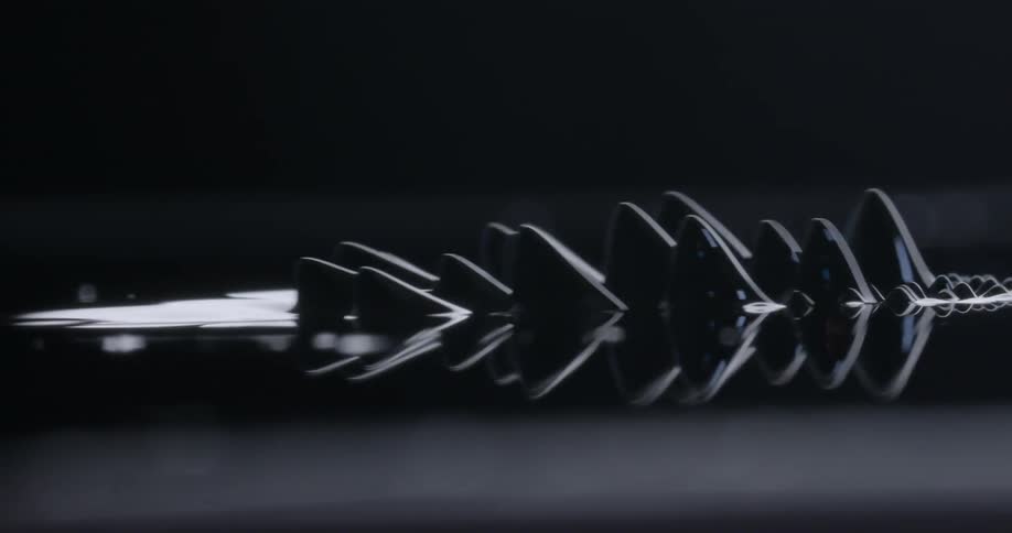 Abstract footage of a pattern moving on a screensaver