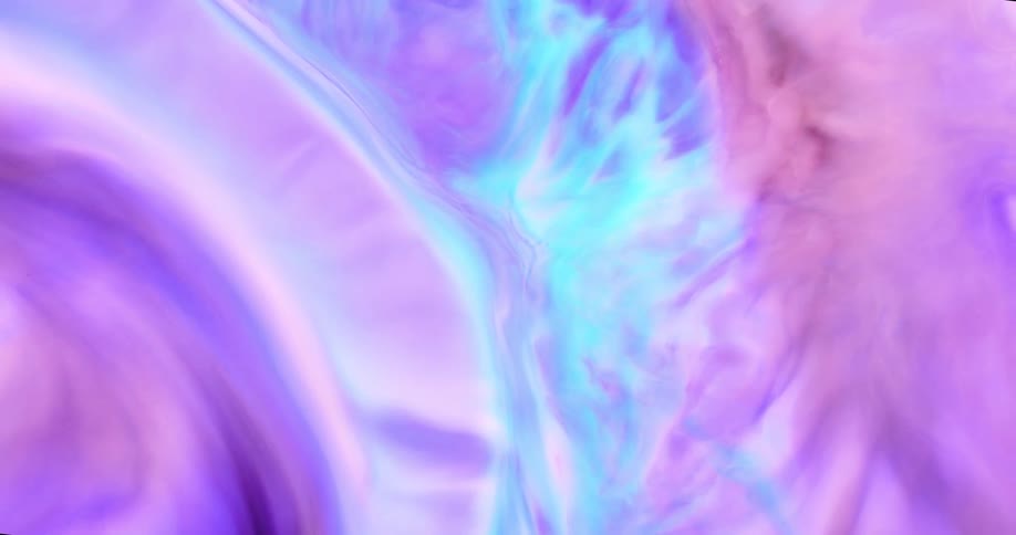 Abstract blue and purple liquid swirling