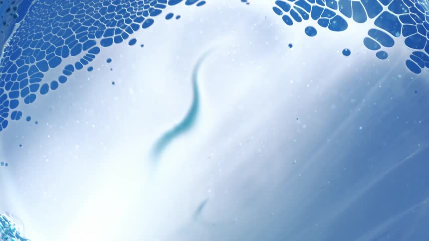 A view of a water drop in the ocean