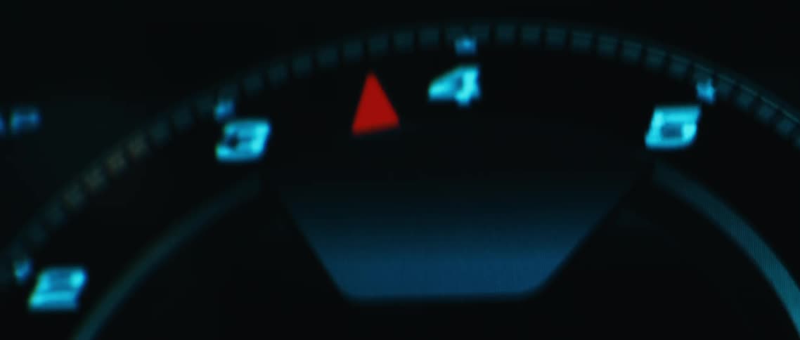 The speedometer moves fast