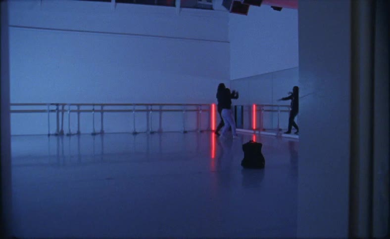 Two women are dancing in the studio