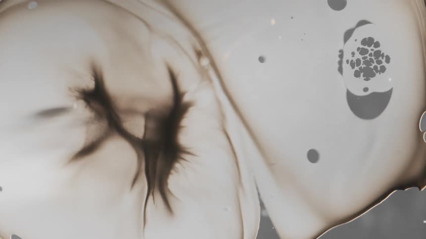 Bubbles that look burnt on the edges expand and pop