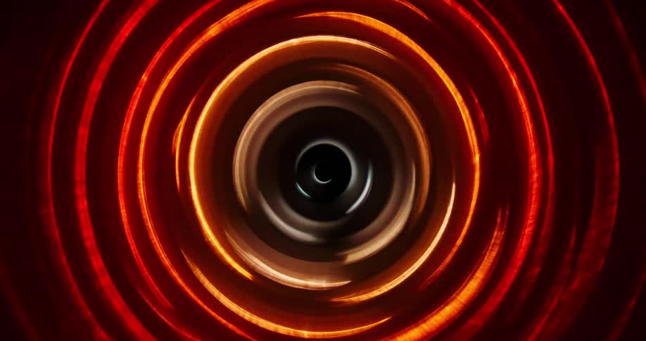 Glowing orange and red circles