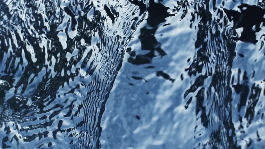Ripples on the surface of a body of water during the day