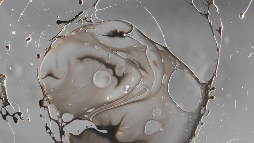 Abstract colors are mixing in water