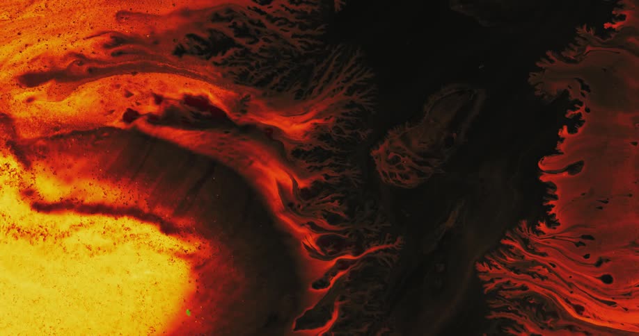 The lava colors mix around together
