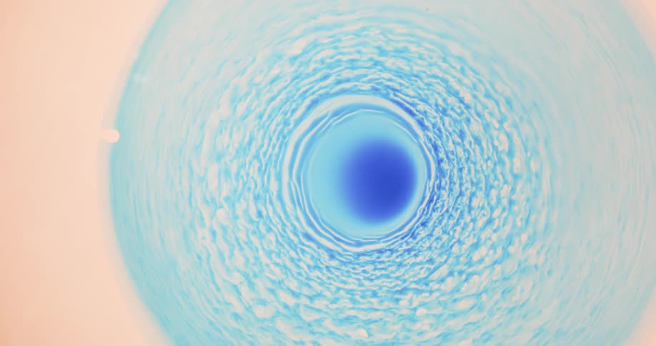 The light has a black hole in the center
