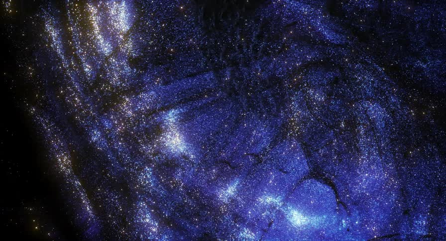 Stars in a galaxy is displayed at night