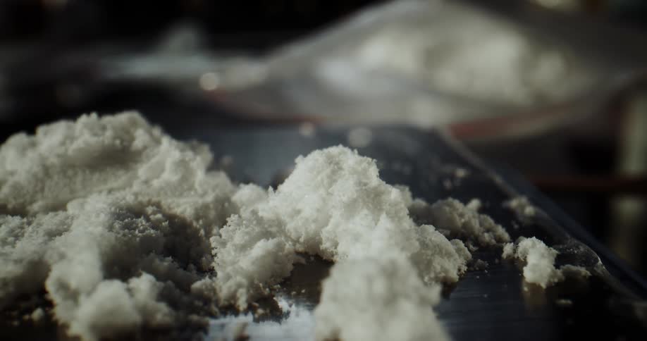 The surface is covered with cocaine