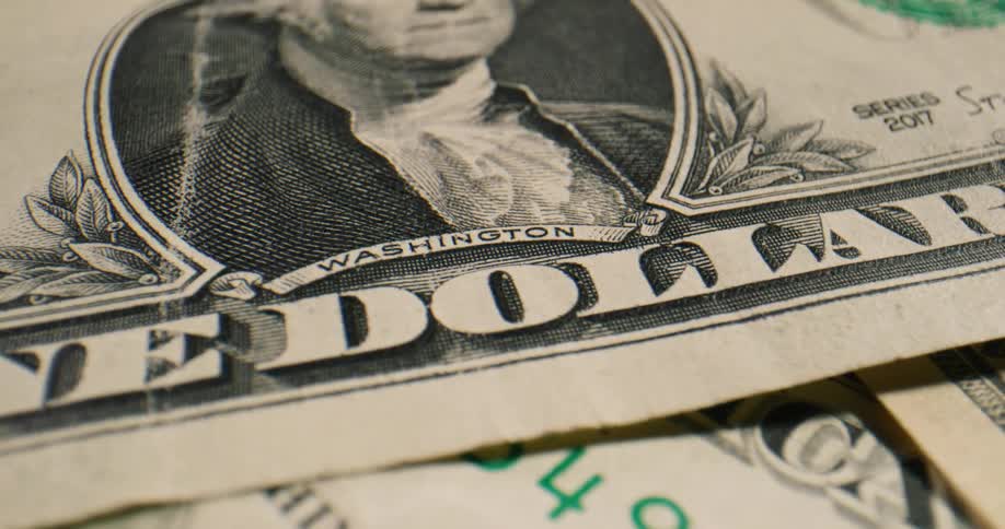 Usa currency is displayed on a table