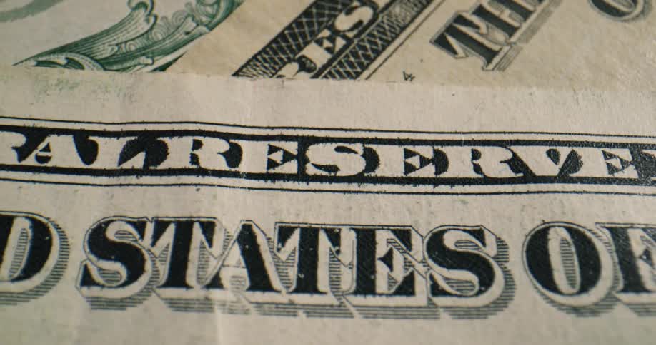 Money is piled on top of each other