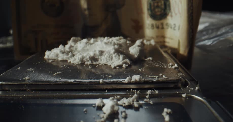 Dough on a scale