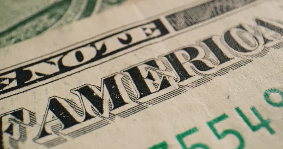 Close up of a dollar bill