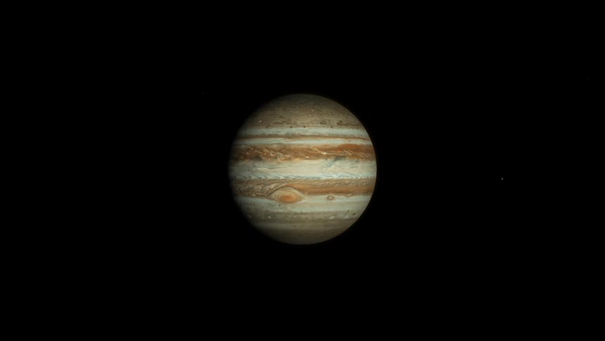 A view of jupiter in space