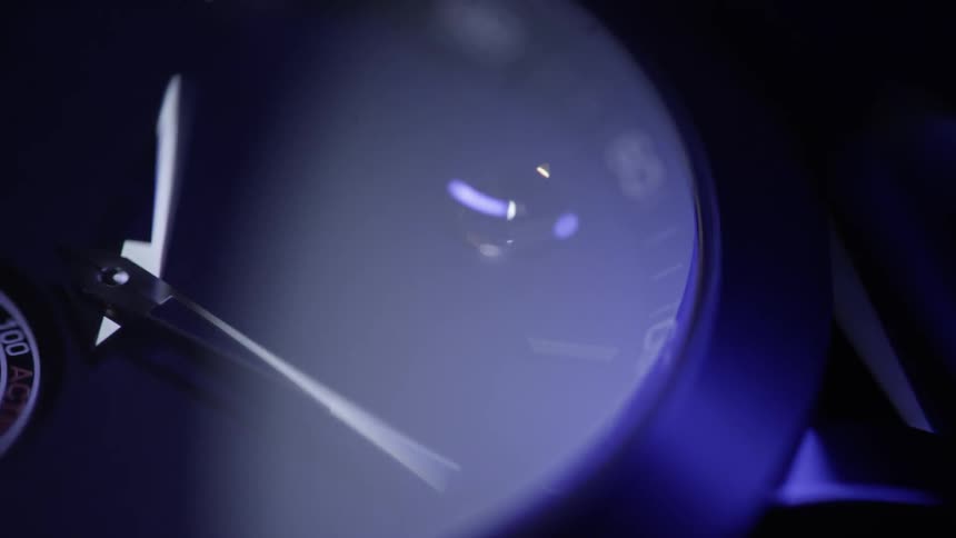 Light flashes on a watch