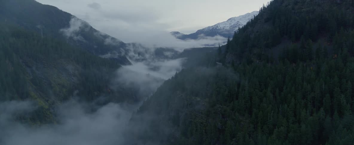 Cloudy mountainscape