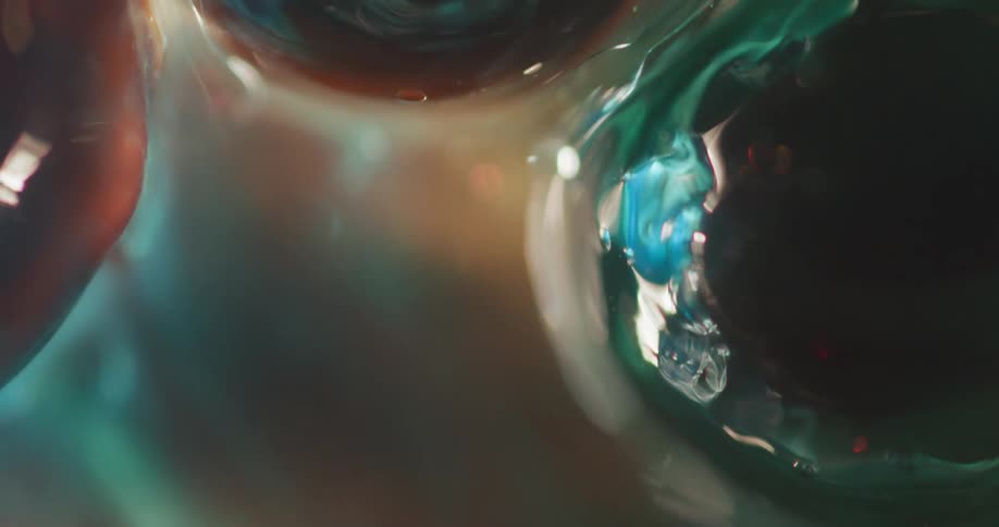 Abstract footage of gel moving