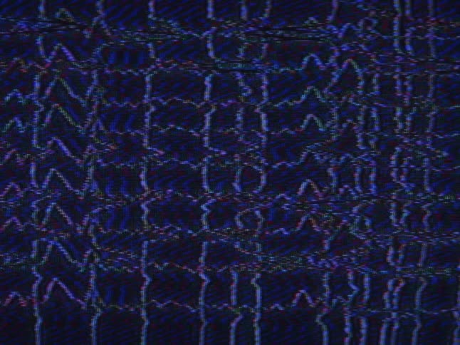 The static moves on the screen