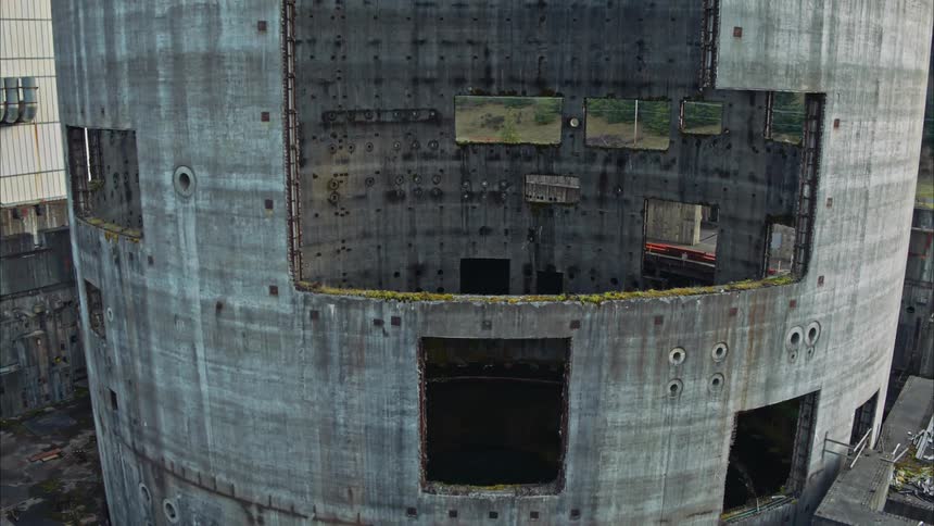 Satsop Nuclear Power Plant Aerials Stock Video Footage | Filmsupply