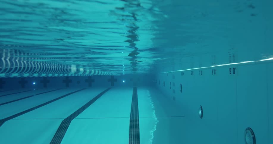 An empty indoor pool