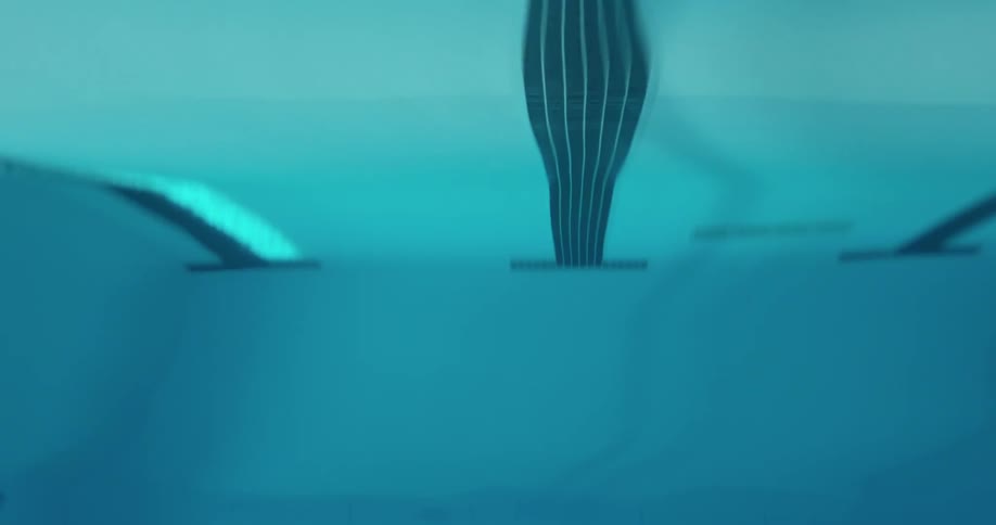 Water ripples in a pool