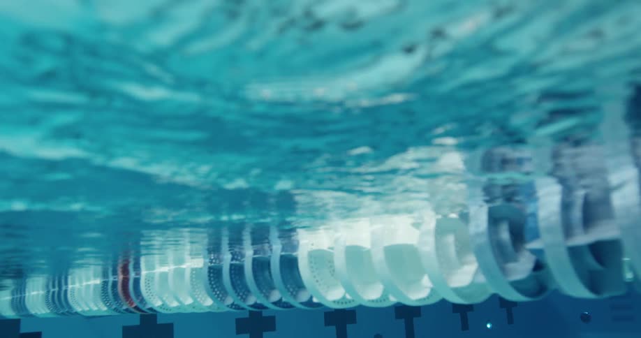 Woman Swimming In Pool