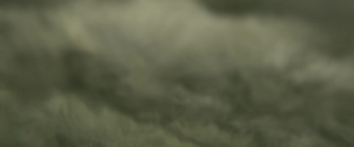 A surfer wearing a black wetsuit is riding a big wave that quickly covers the view