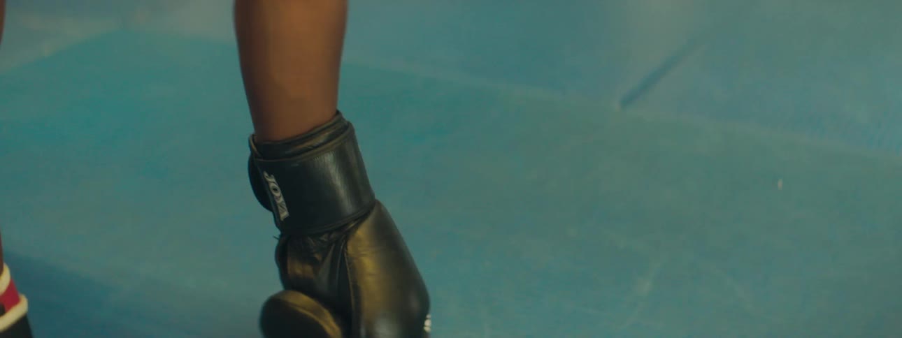 A man is exercising in a gym