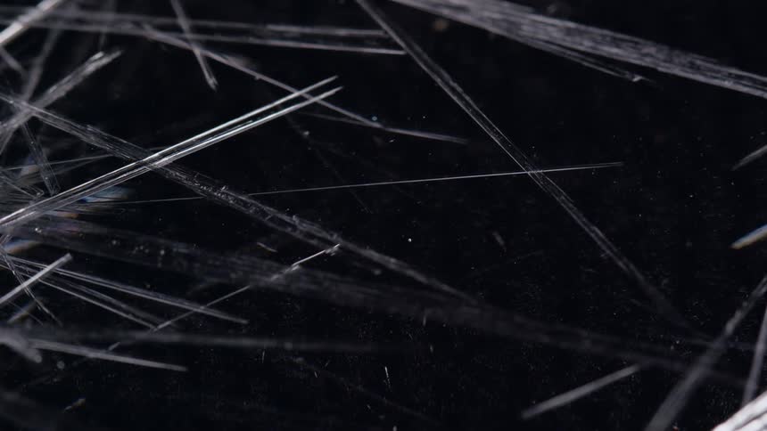 Abstract footage of icicles forming