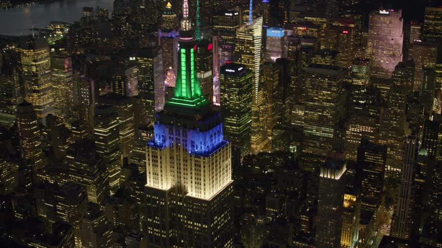The lights are bright in the city