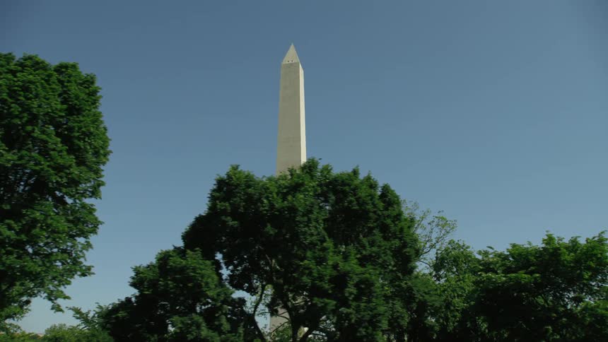 A view of a tower outdoors