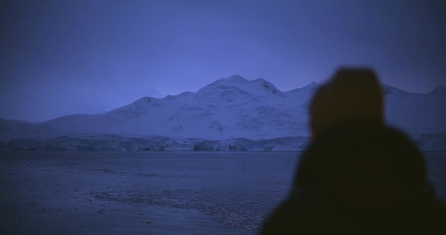 A person camping outdoors