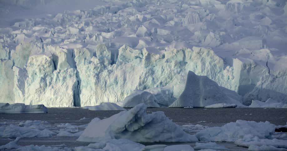 A view of glaciers in the arctic