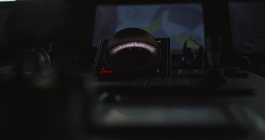 The machine is in the dark room